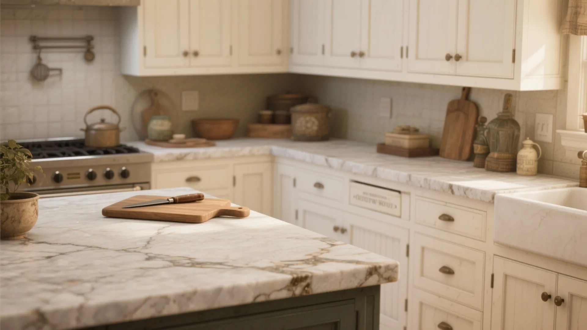 2. Honed Soapstone for a Warm, Aged Character