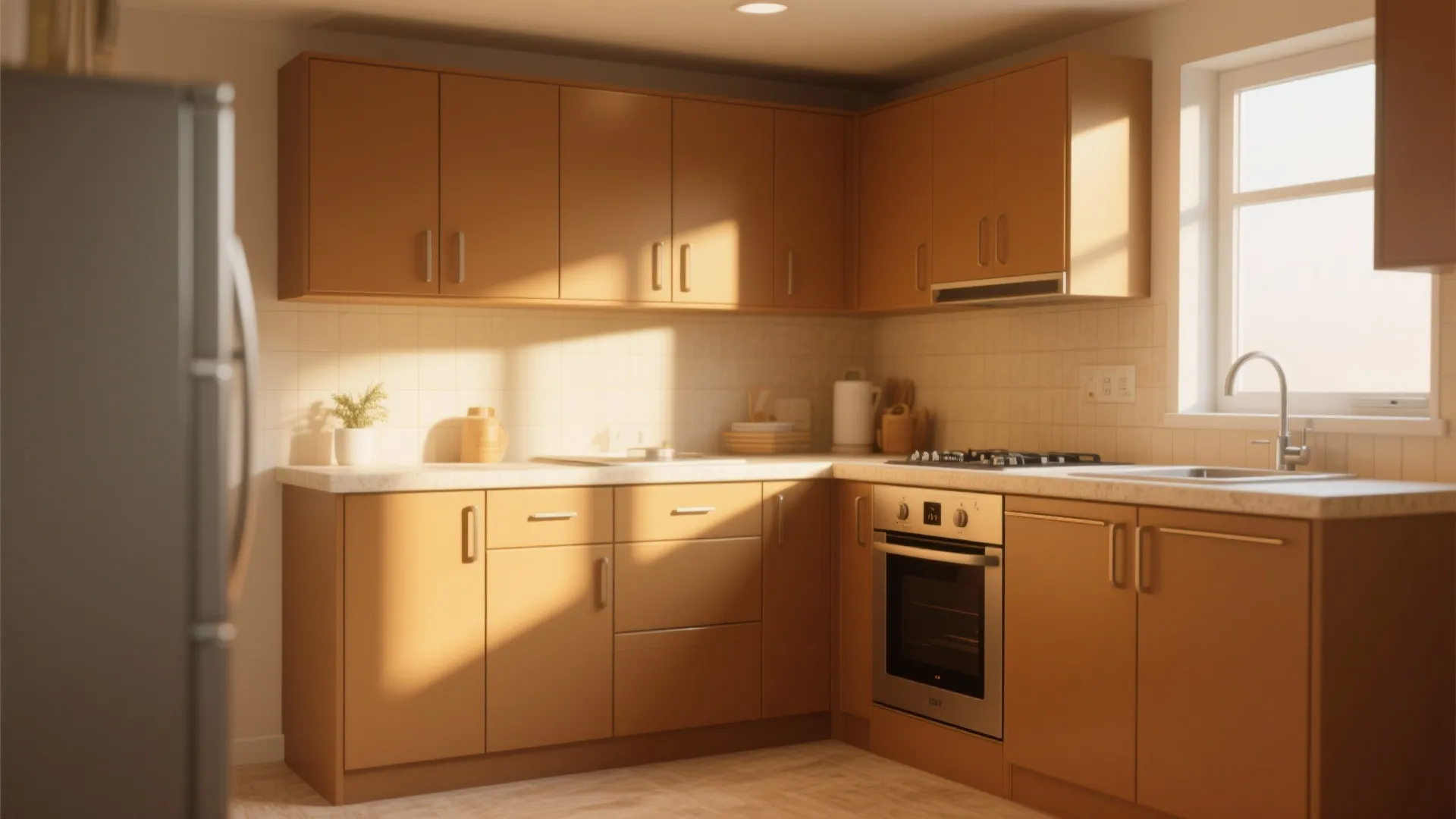 4. Honey Brown for a Sunny, Affordable Refresh