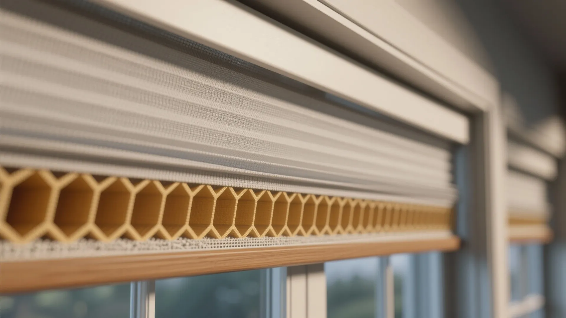 4. Slim honeycomb shades for insulation and sleek looks