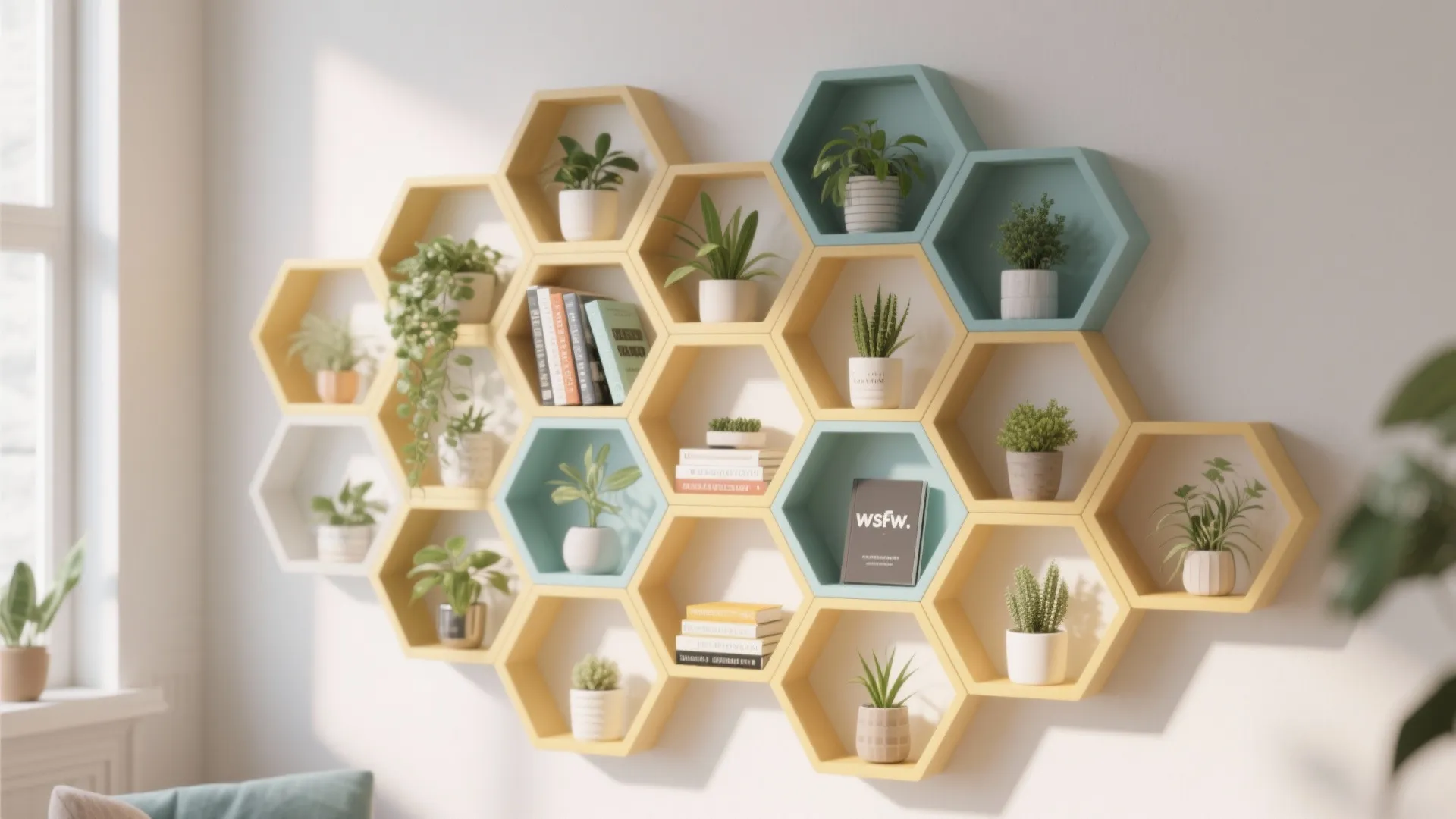 8. Honeycomb Shelf Pattern