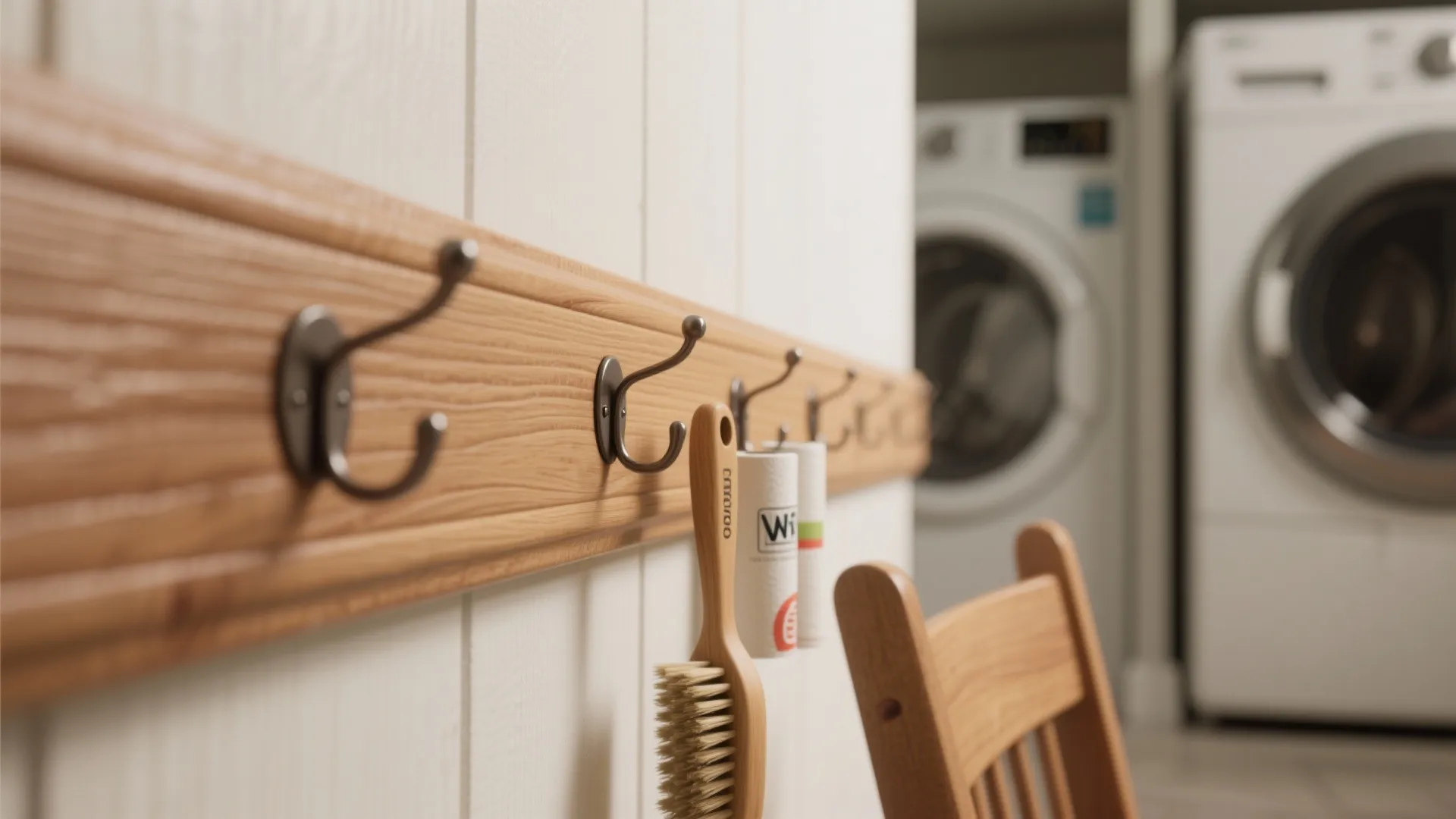 9. Integrate Hooks or Pegs