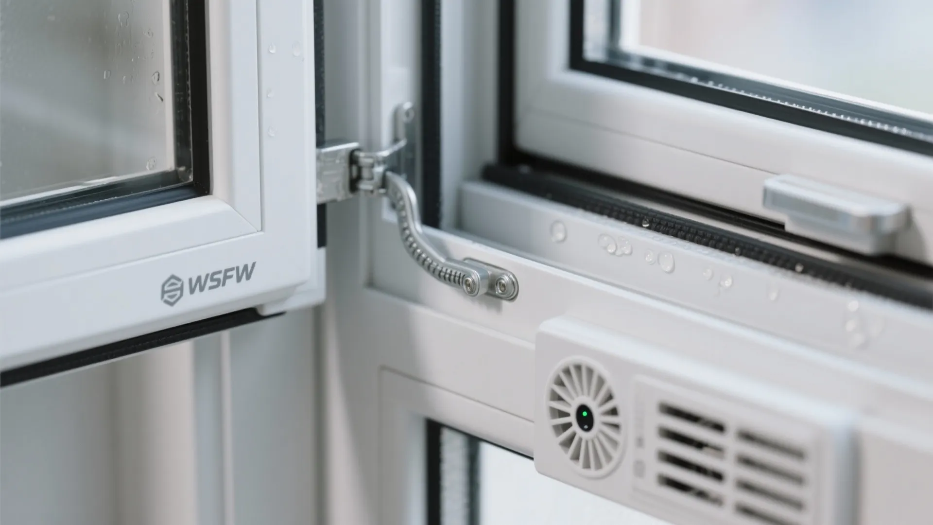 5) Side-Hinged UPVC Hopper With Humidity-Sensing Exhaust