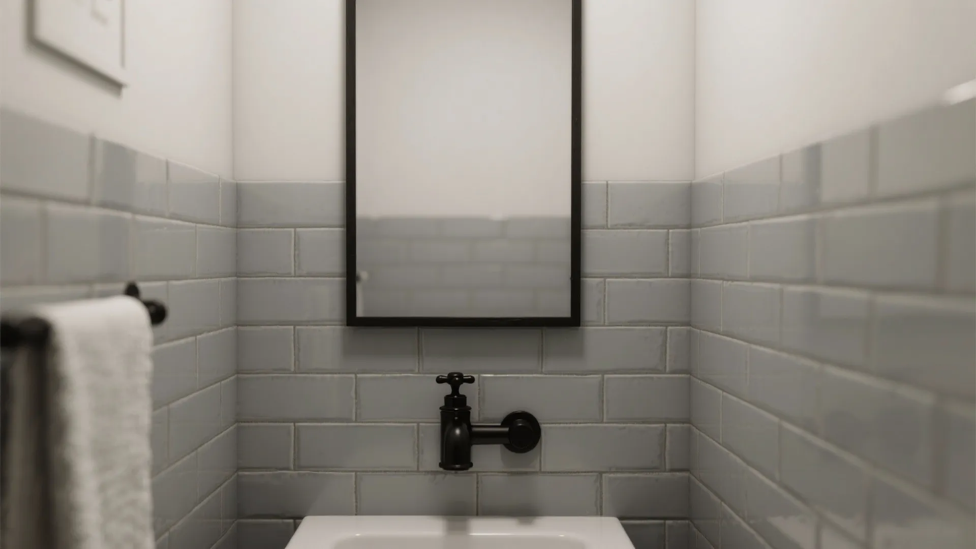 1. Classic horizontal lay with contrasting grout