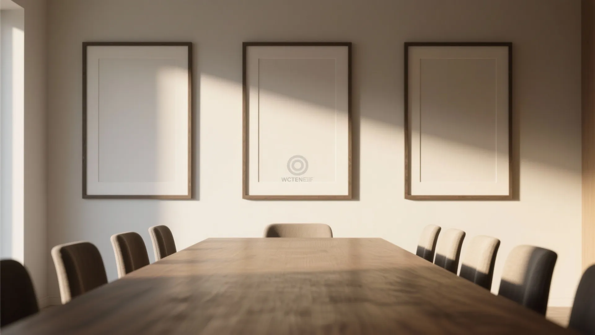 2. Horizontal Triptych to Match Table Length