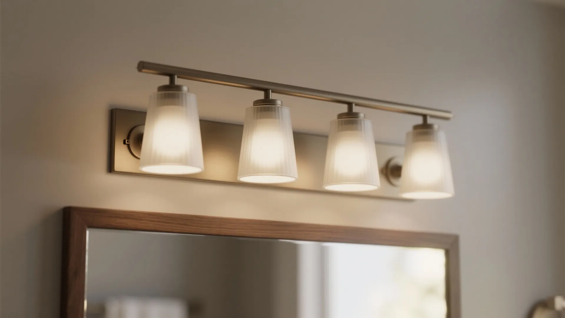 1. Horizontal Vanity Bar Above the Mirror