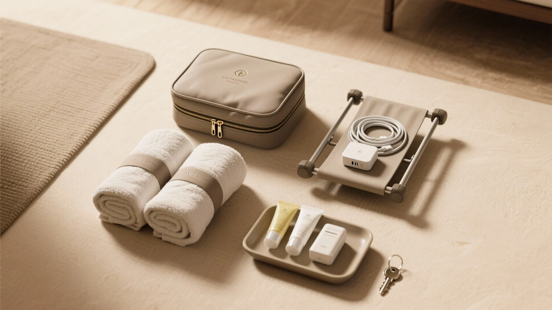 4. Foldable Guest Essentials and a Mini Hospitality Kit
