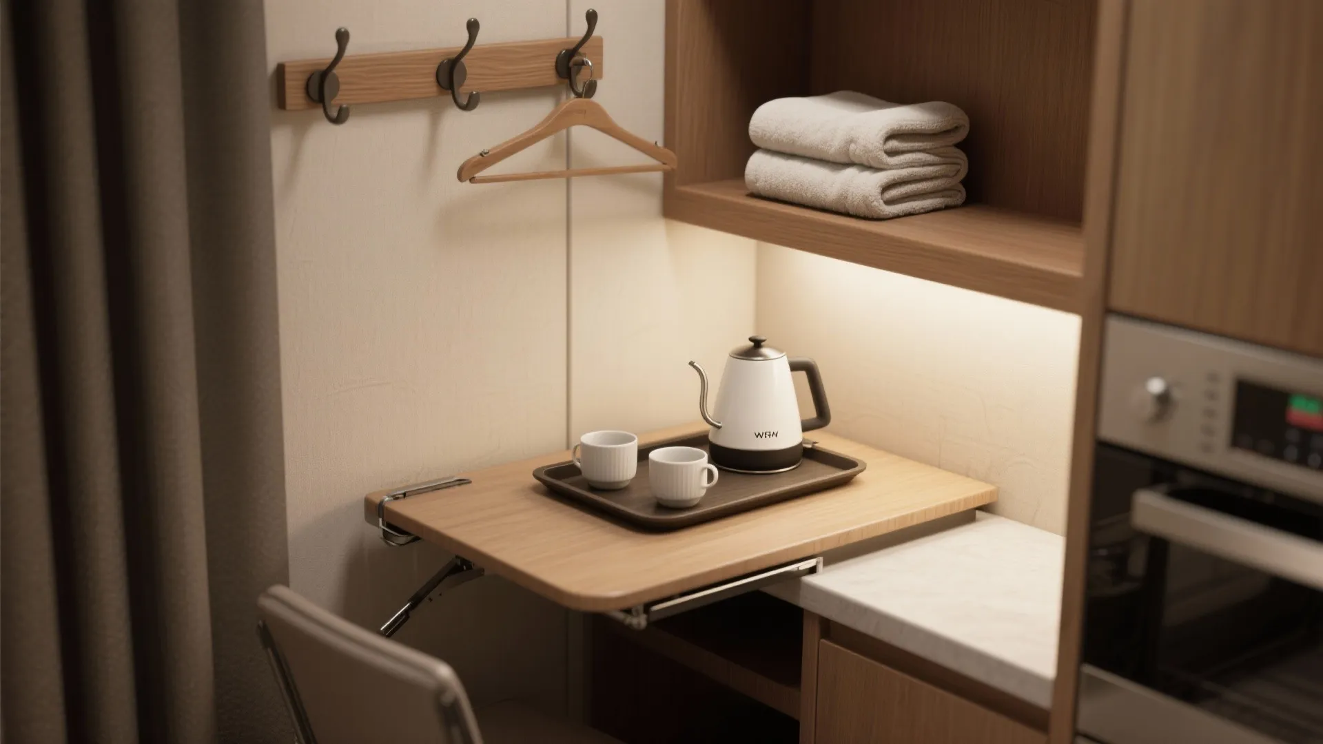 4. Create a hospitality nook, not a separate room