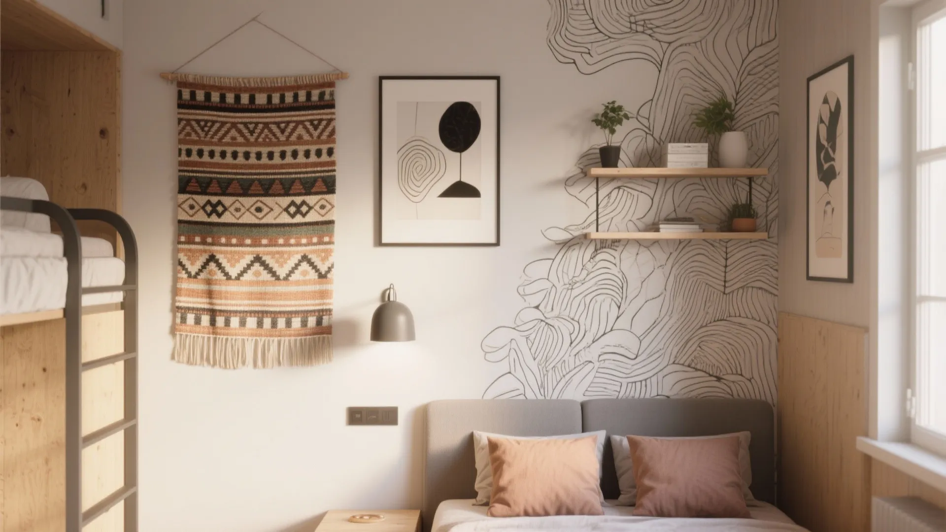 5 Hostel Room Wall Decoration Ideas: Creative, Space-Savvy Wall Design Inspirations for Hostels