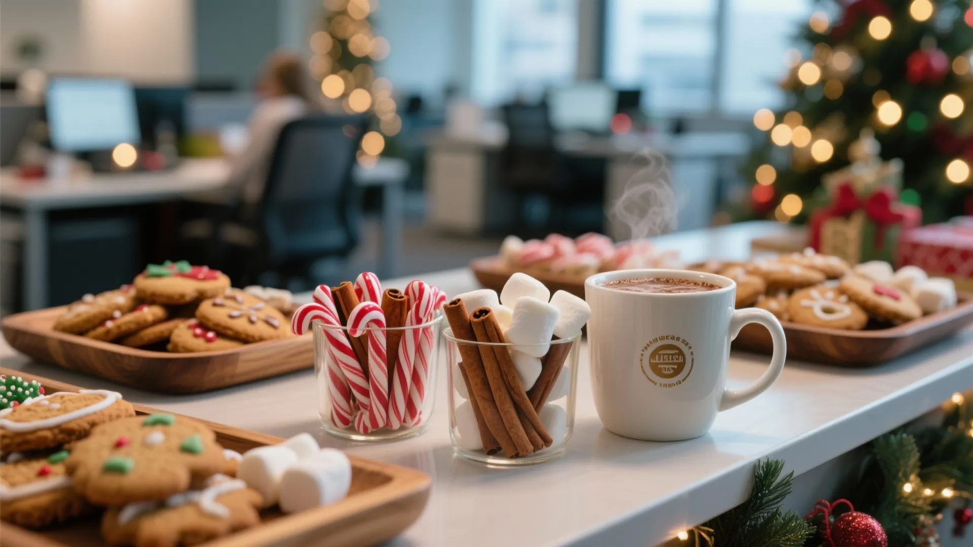 4. Hot Chocolate & Cookie Station