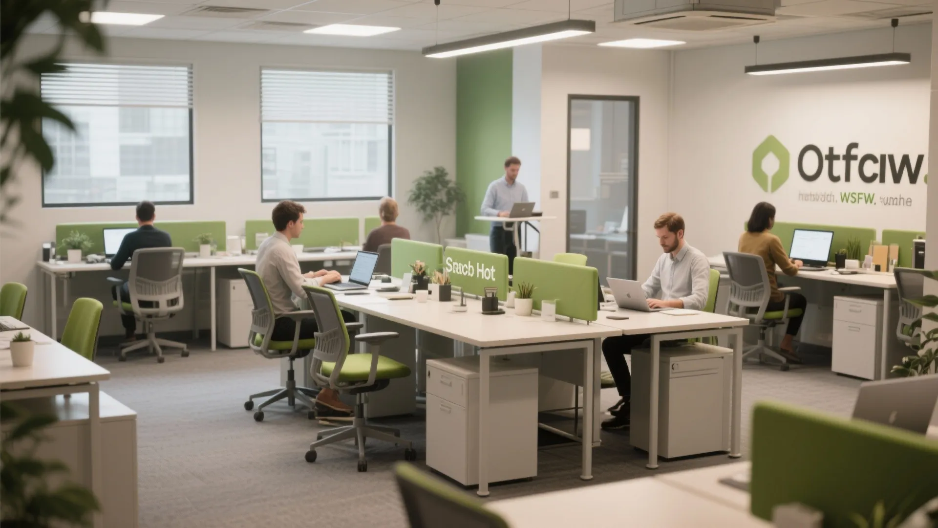 6. Hot-Desking Stations