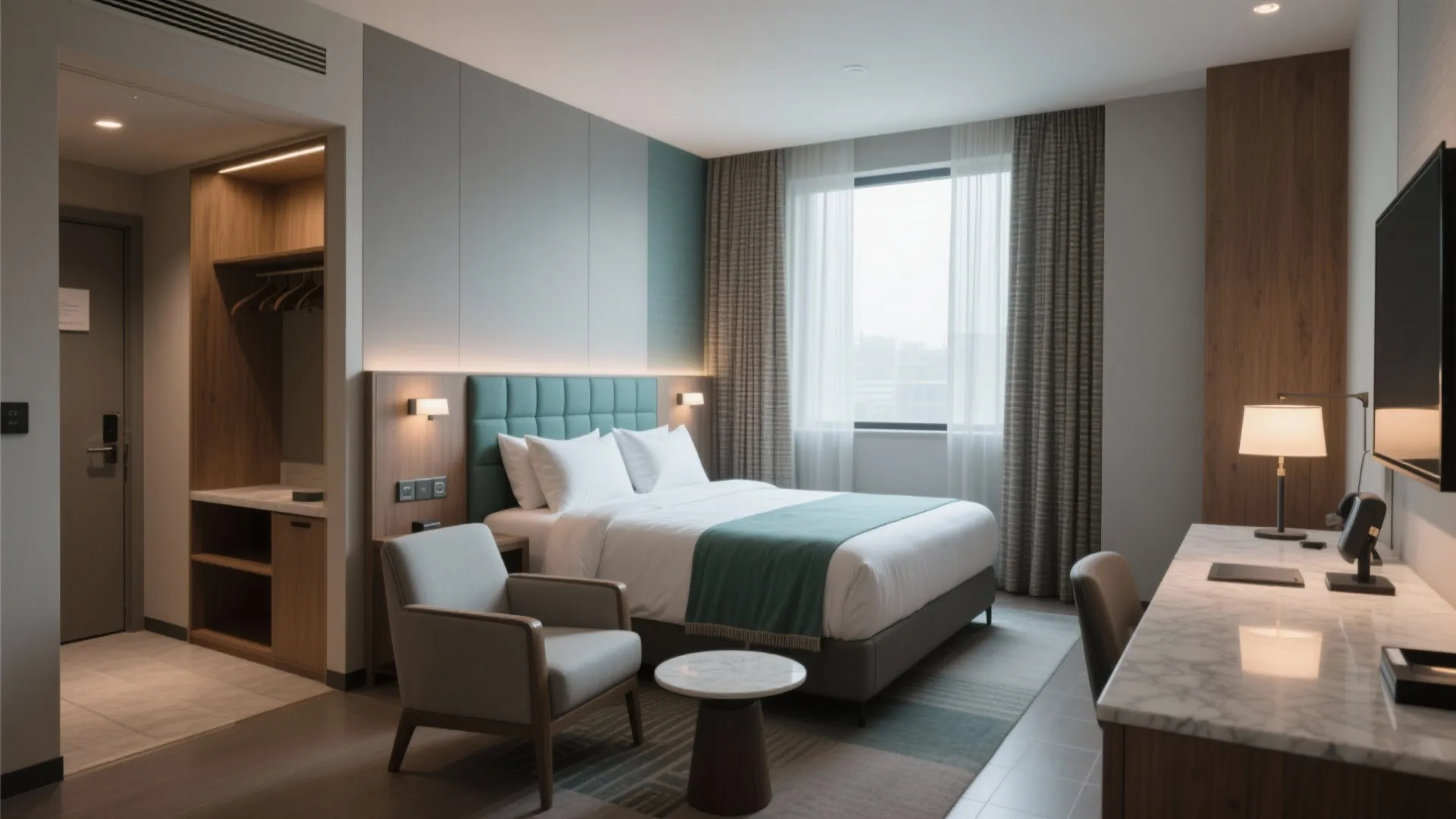 Standard Hotel Room Layout: Essential Design Guide: 1 Minute to Master the Basics of Hotel Room Layouts