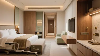 Luxury Hospital Suite with Modern Comfort & Calm Design