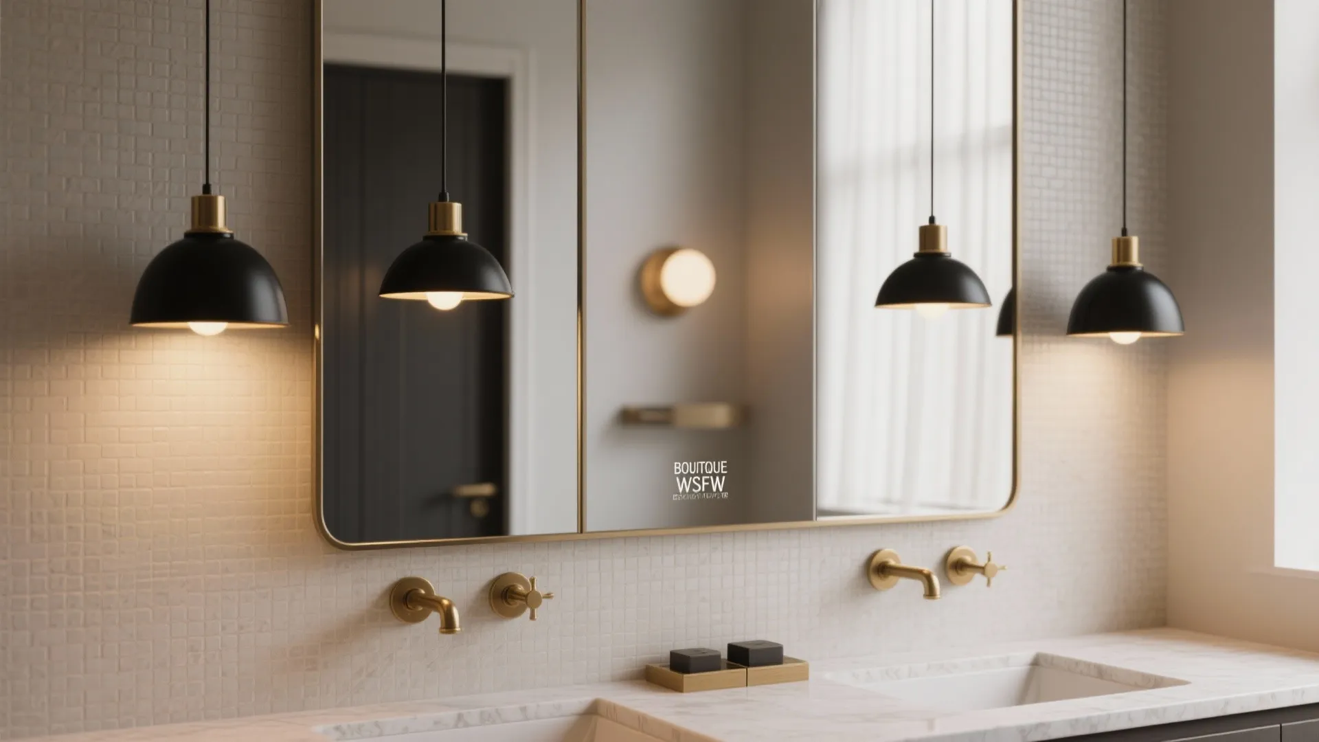 3. Matching pendant lights for a hotel-like vibe