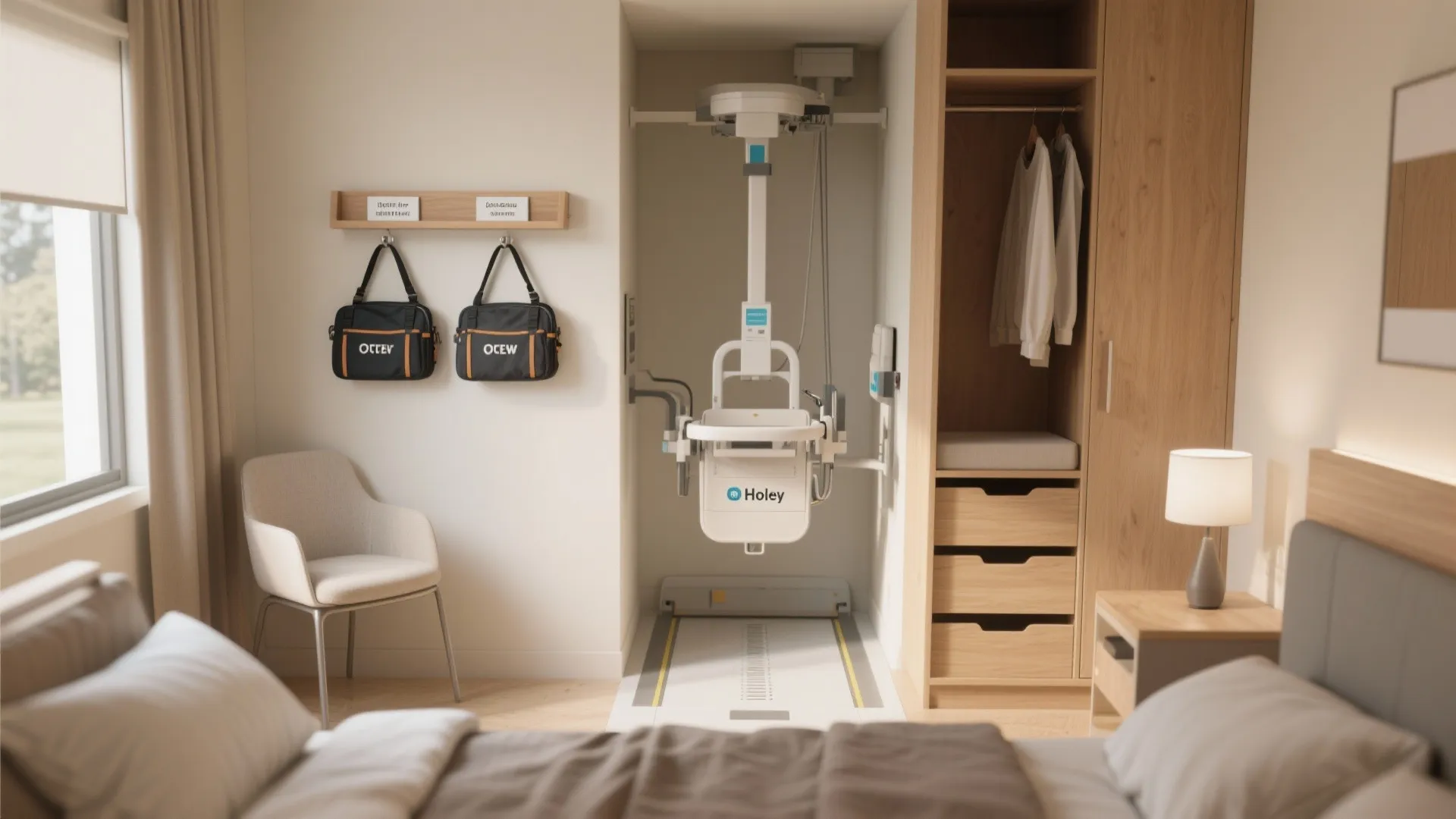 3. Create a transfer zone that doubles as storage