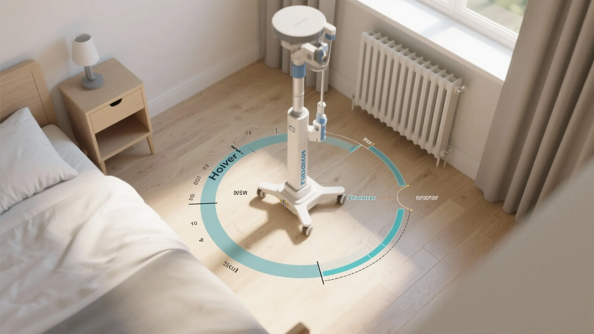 2. Plan turning radiuses around fixed points
