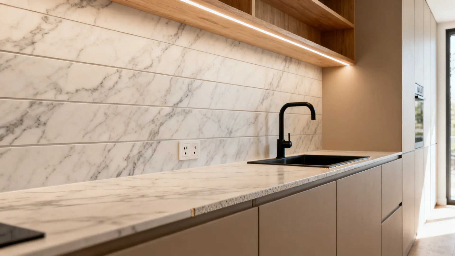 High-pressure laminate (HPL) sheets that mimic stone