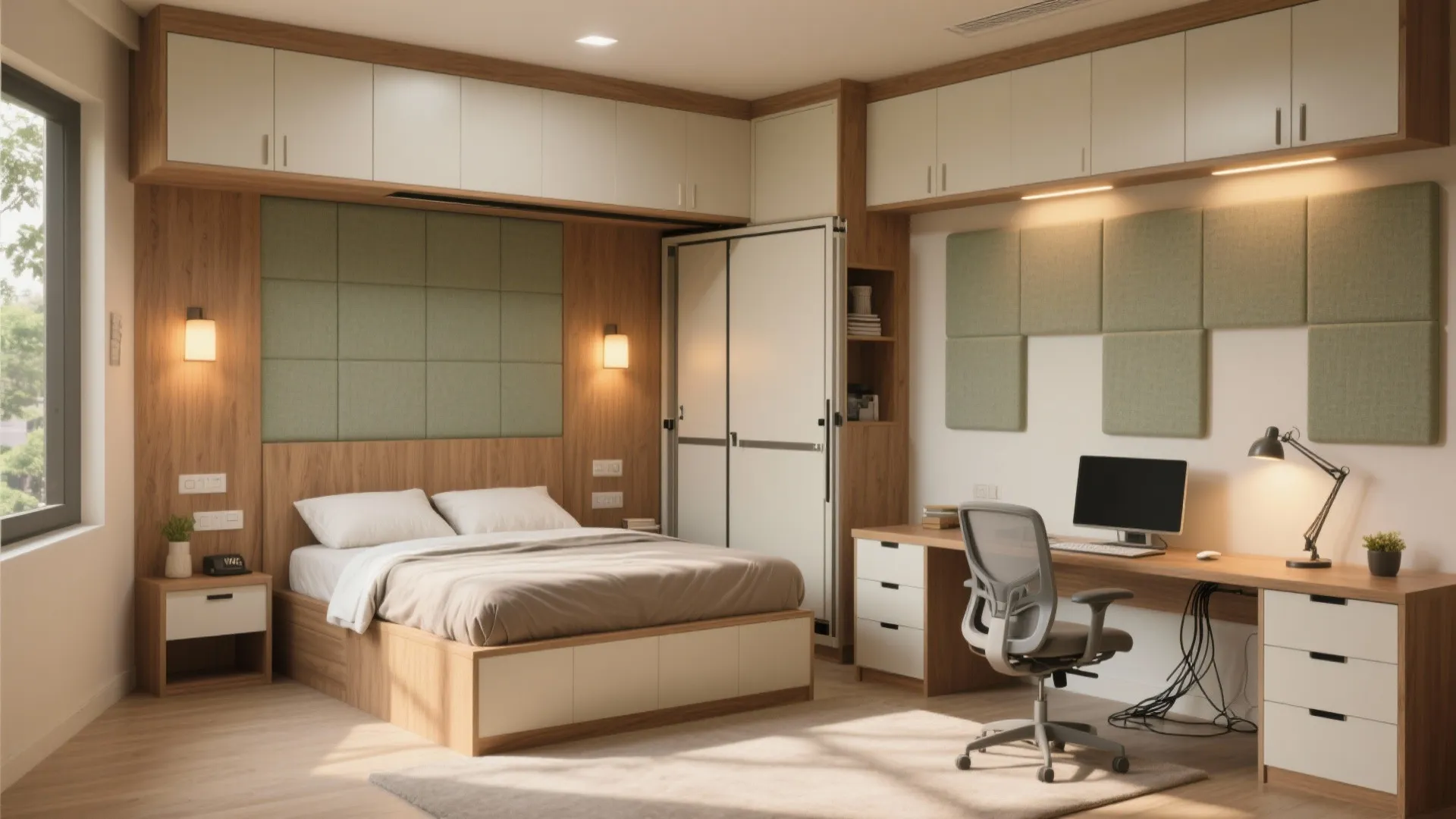 4) Guest Room by Day, Productive Office by Night