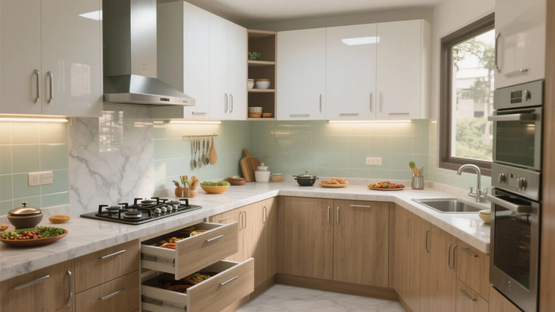 2) A Smarter Small Kitchen that Loves Indian Cooking