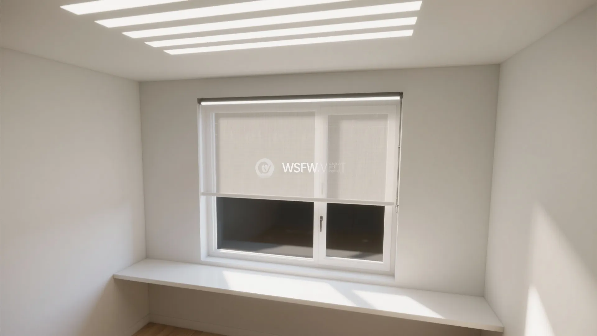 High-transmittance sheers with light shelves