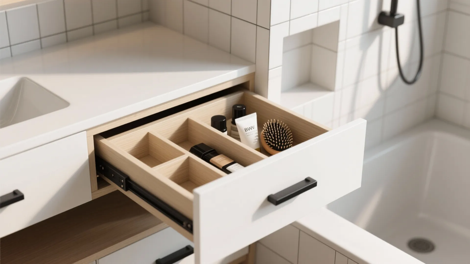 Minimalist storage that survives humidity
