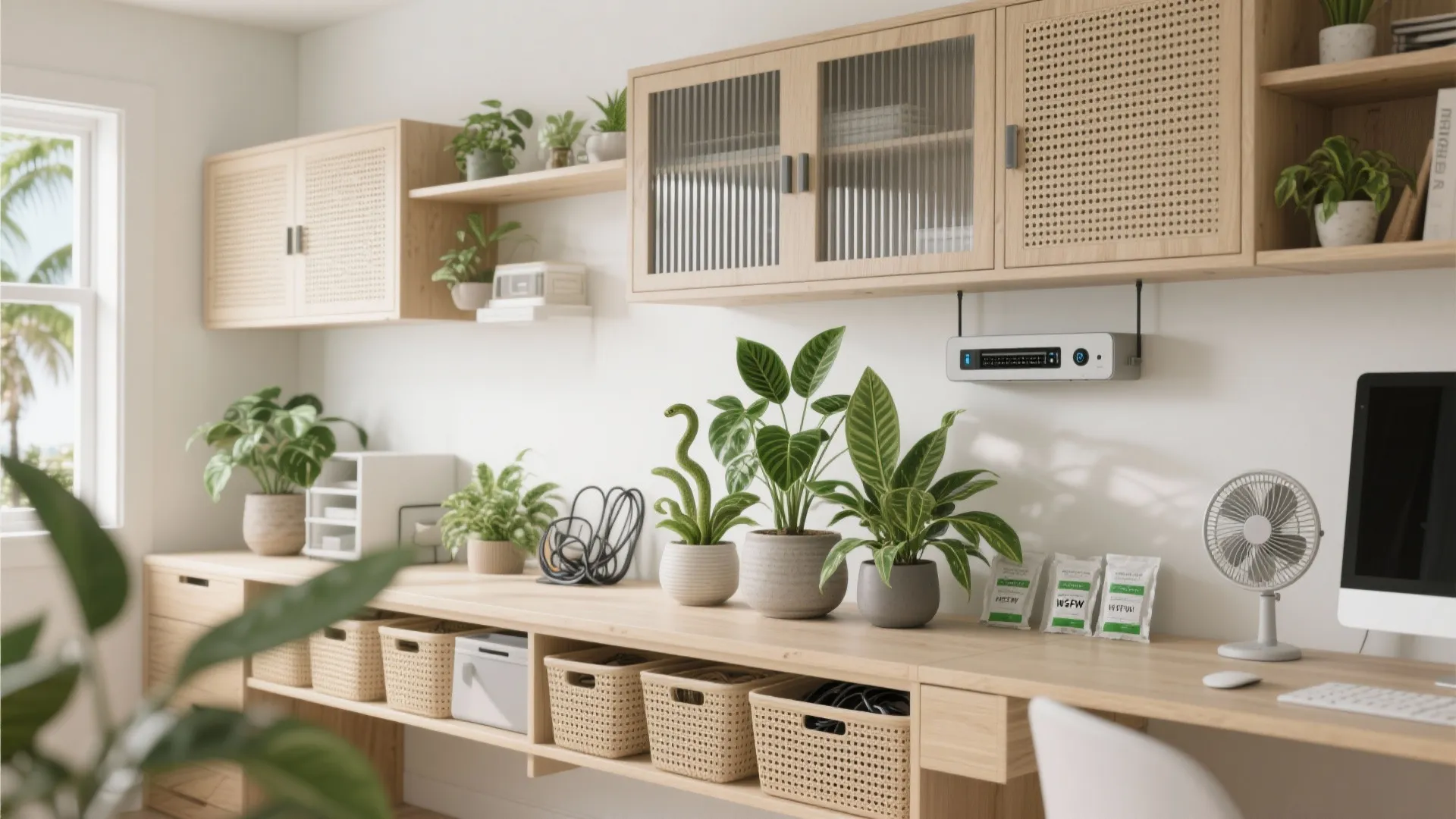 Humidity-Smart Storage and Biophilic Boost