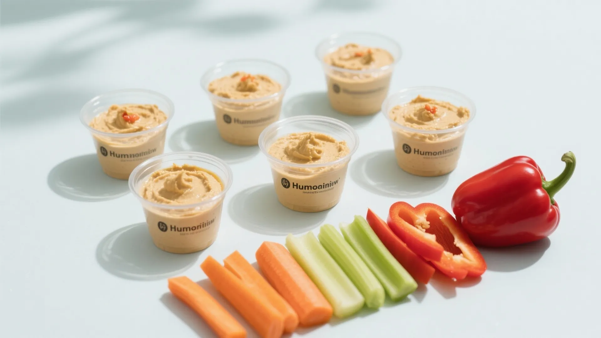 3. Hummus & Veggie Cups