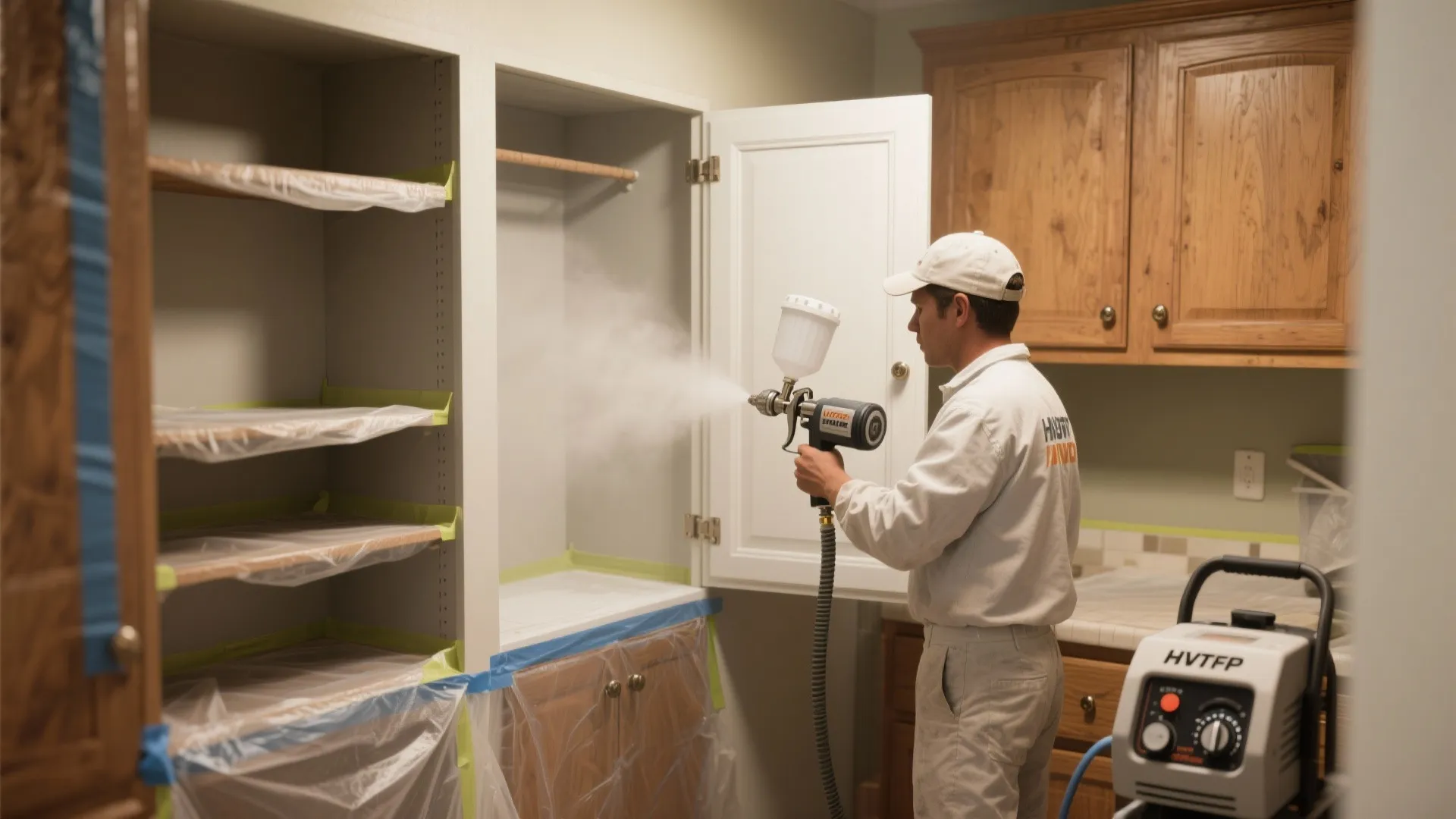 1. Choose HVLP for control in tight spaces