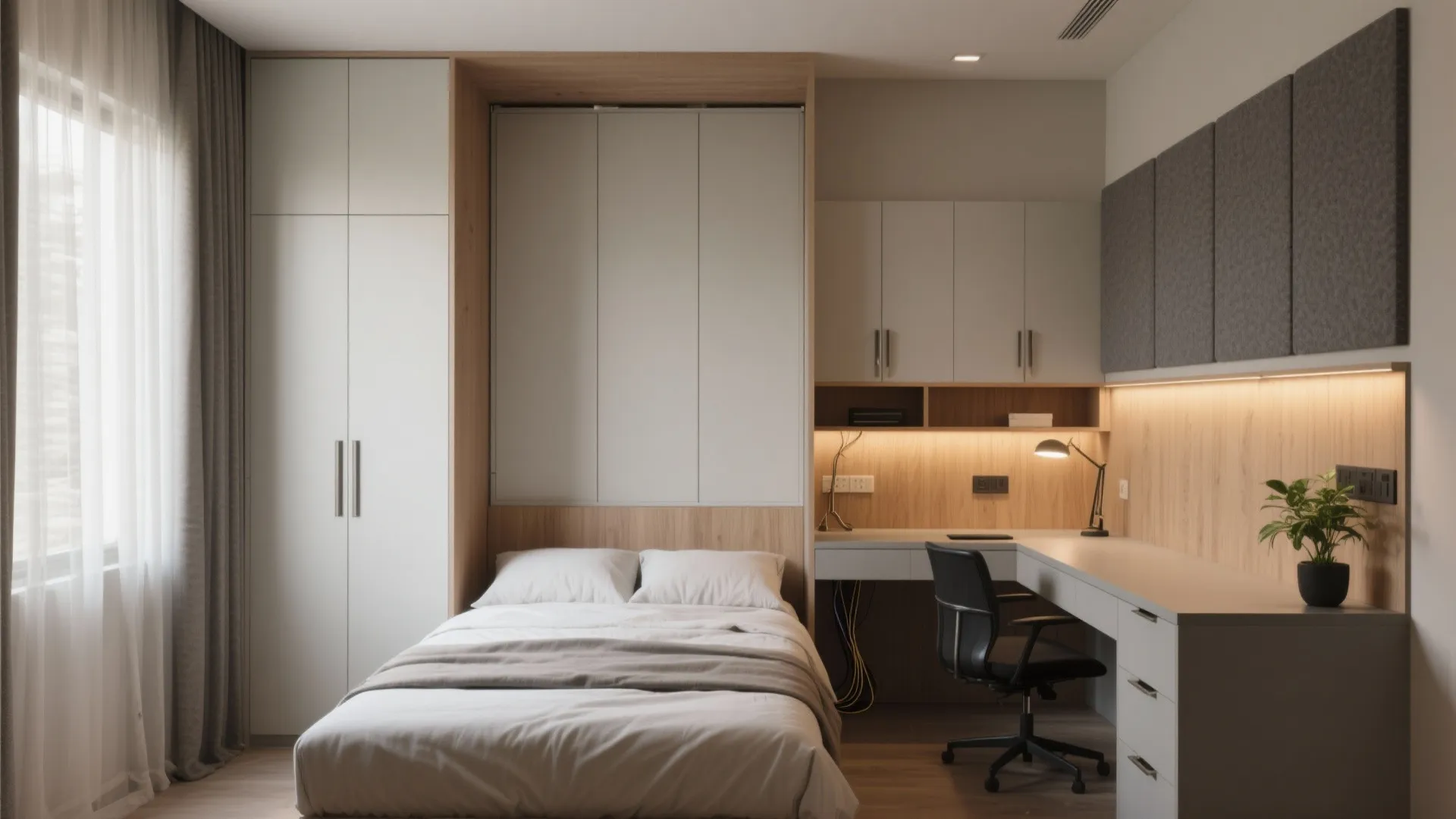 Bedroom That Doubles as Study (or Nursery)