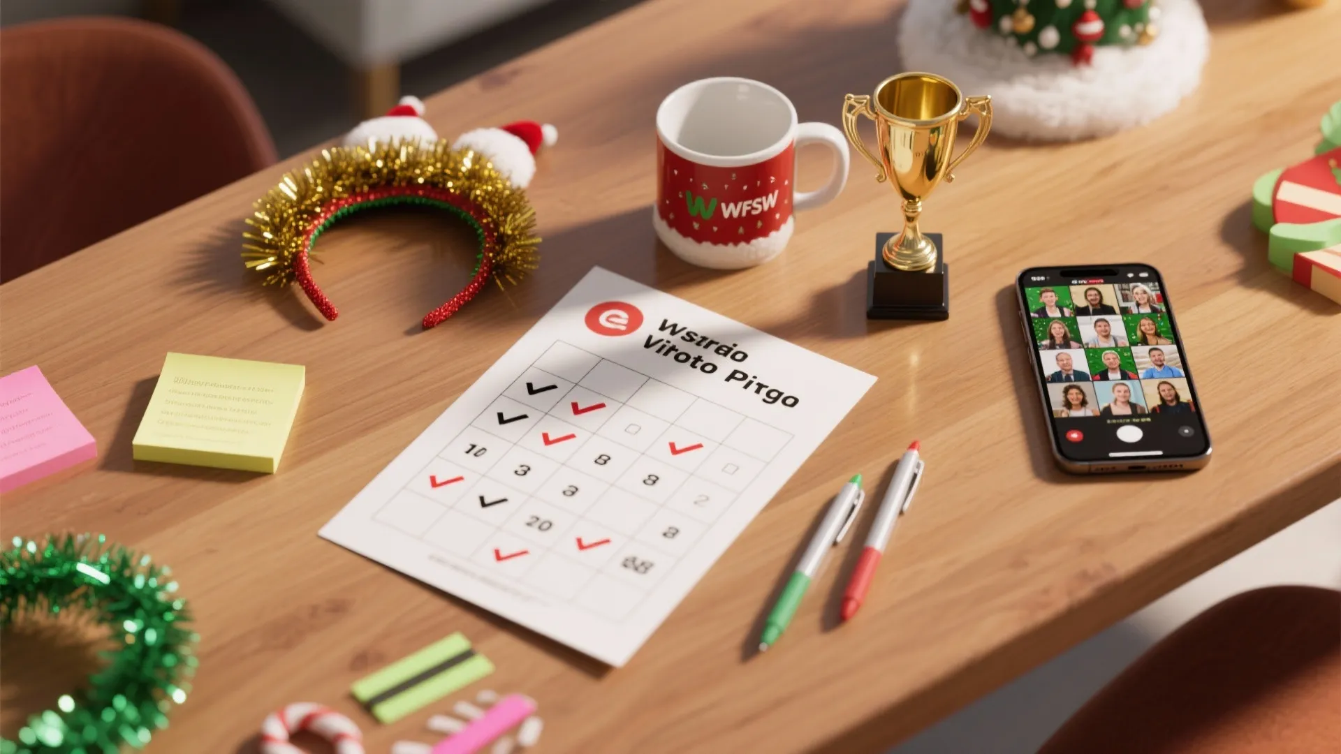 5. Hybrid Holiday Bingo + Virtual Photo Booth