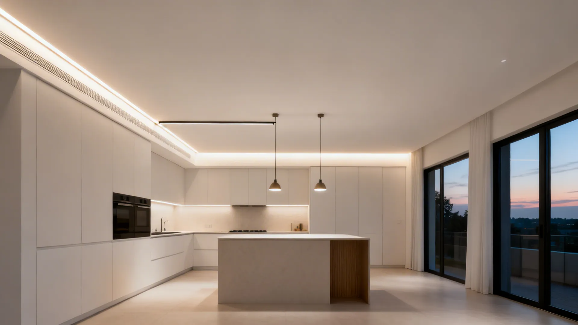 5) Hybrid POP: Cove + Perimeter Rail for Pendants