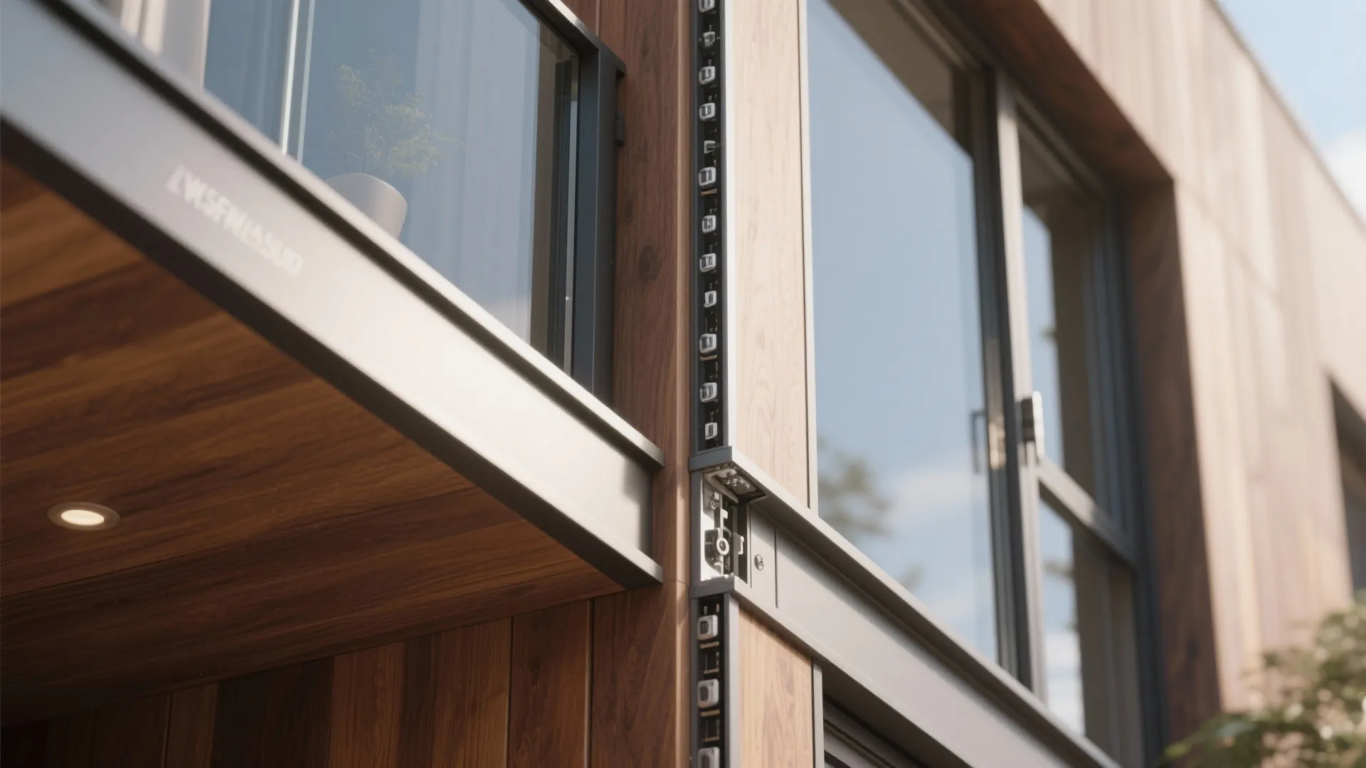 4) Hybrid: solid wood interior frame with aluminum exterior cladding