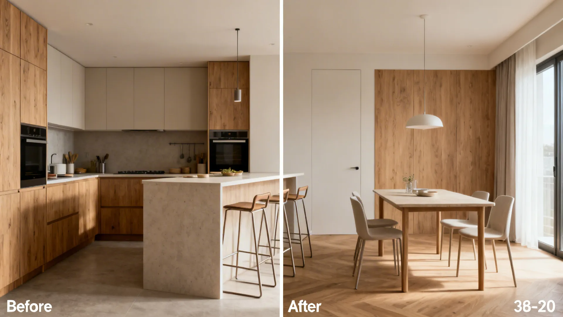 5) Hybrid height strategy: bar counter for prep, standard table for comfort