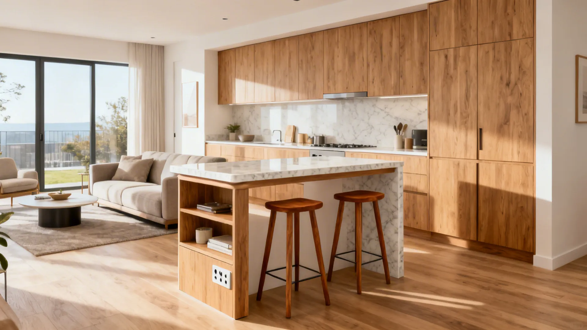 Idea 4: The Hybrid Island—Storage, Seating, and Separation