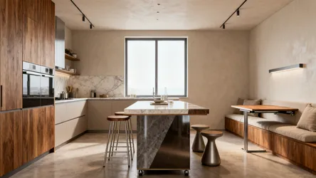 5 Ideas: Kitchen Bar Counter and Dining Table Fusion