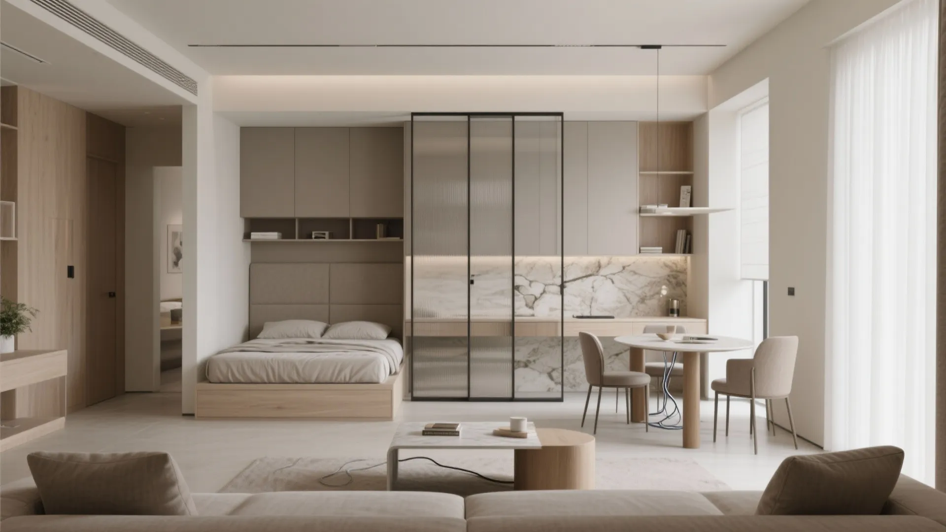 Hybrid Living: Dining, Work, and Guest Without Clutter