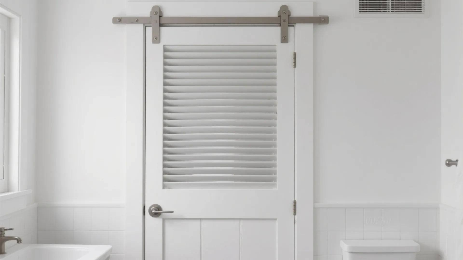 Hybrid Panel: Upper Louver + Lower Solid for Ventilation