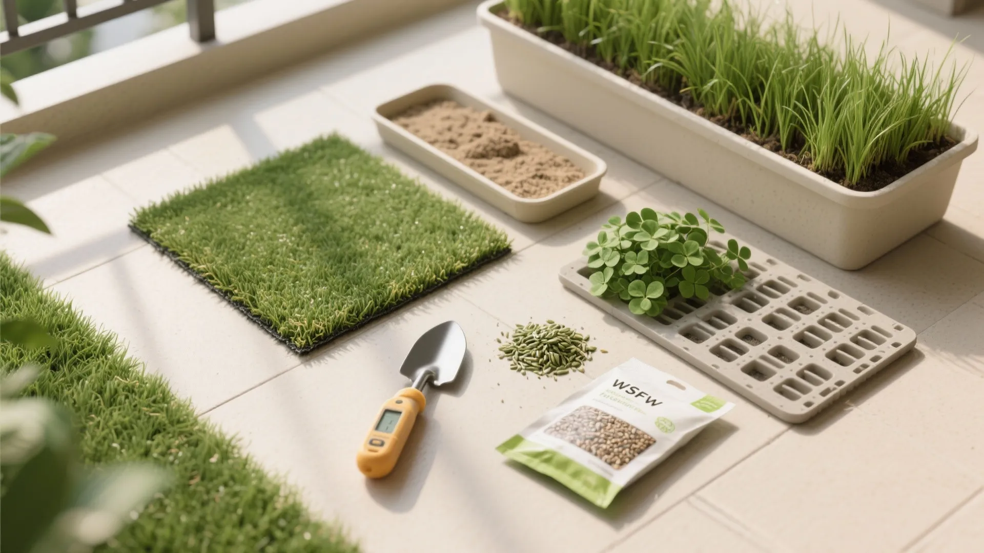 Hybrid Living Grass + Turf Zones