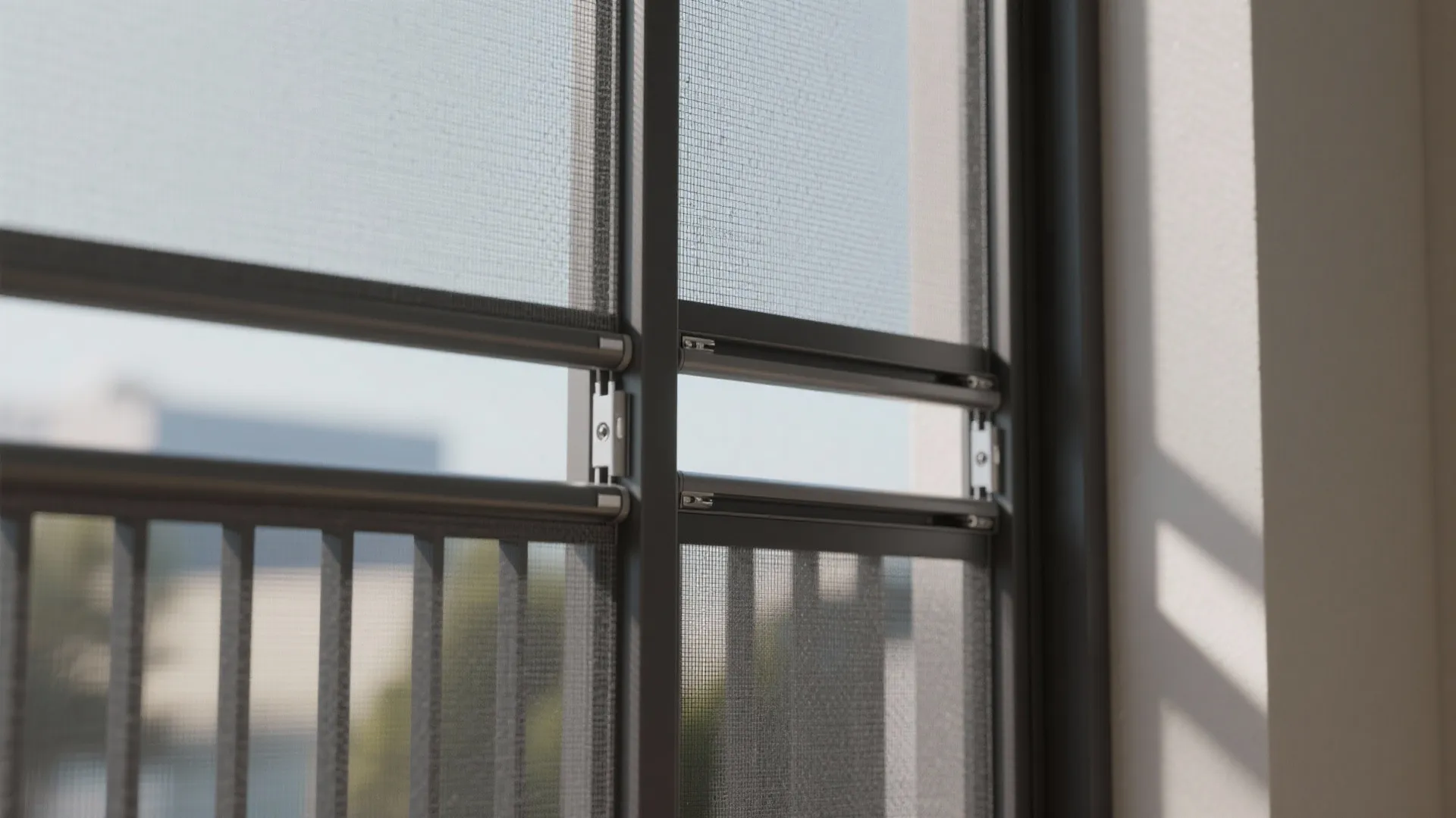 Hybrid Grill + Retractable Mosquito Mesh