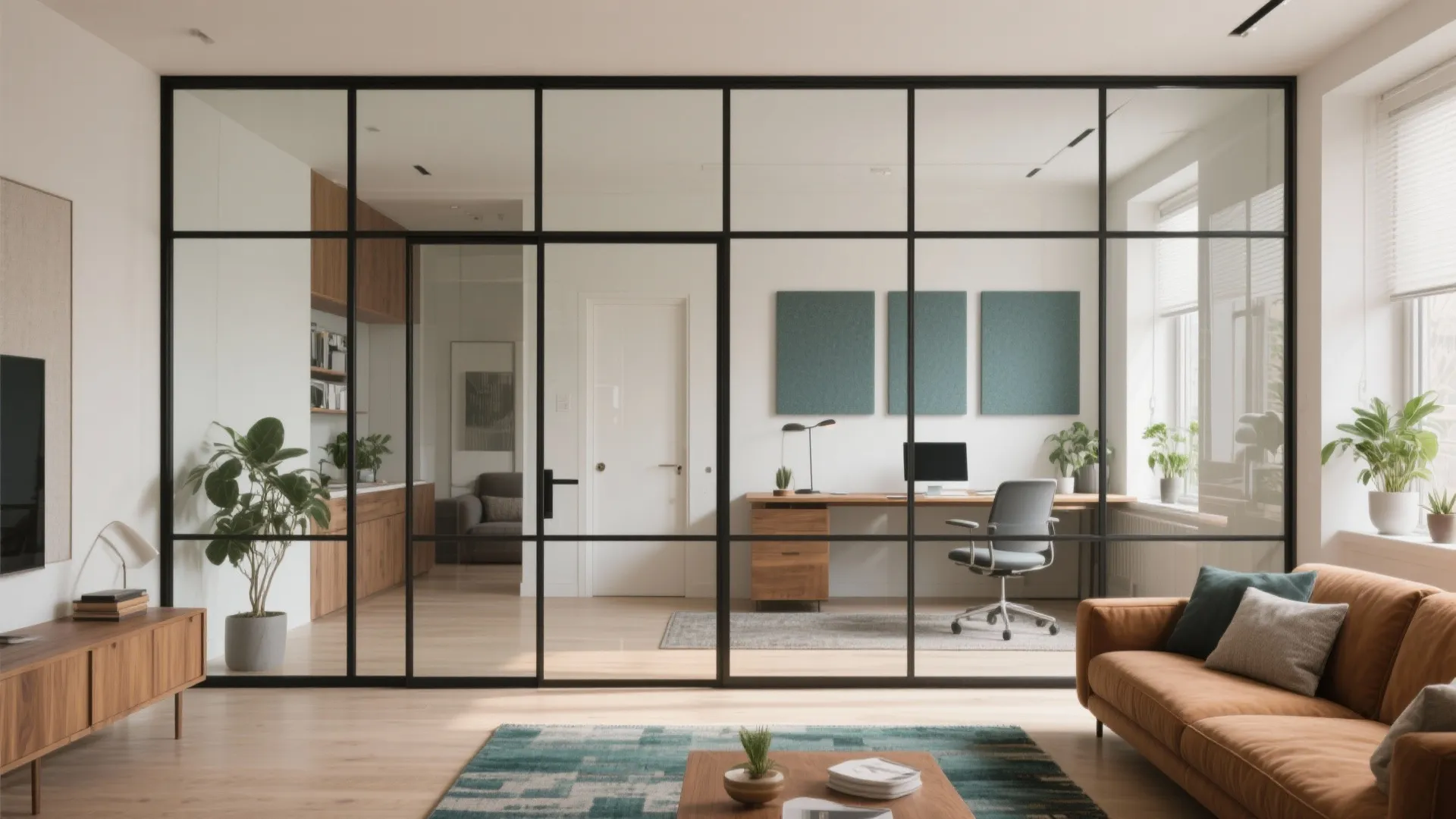 Room Partition with Door: Smart Space Solutions: 1 Minute to Divide and Conquer Any Space—No Remodeling Required