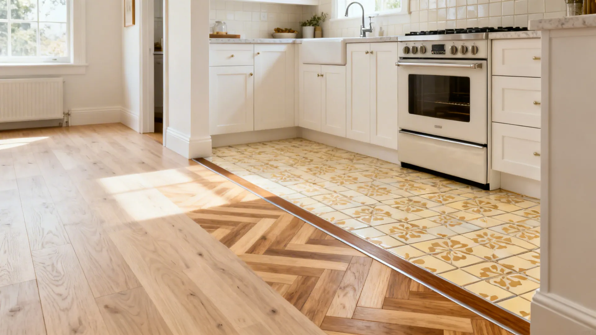 4) Hybrid Zones: Wood Plus Tile (or Stone) Where It Counts