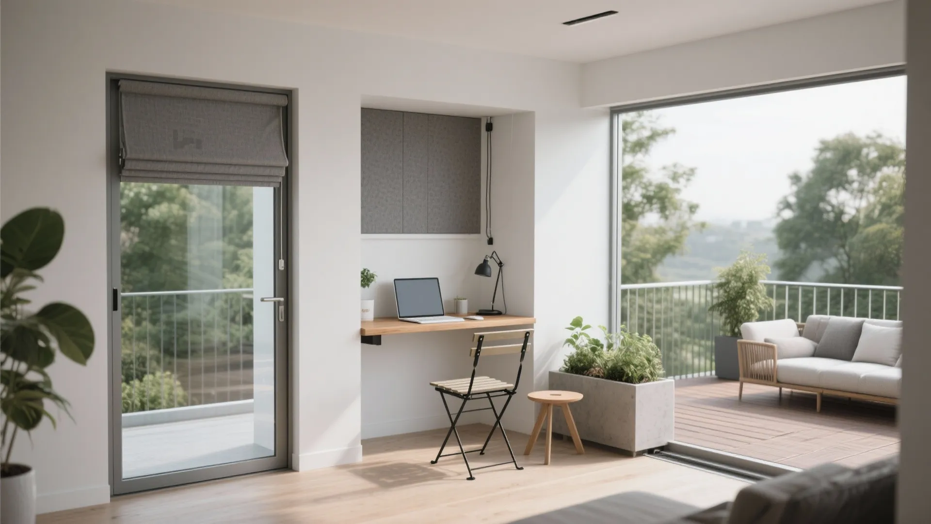 Hybrid Balcony: Work Niche Meets Lounge