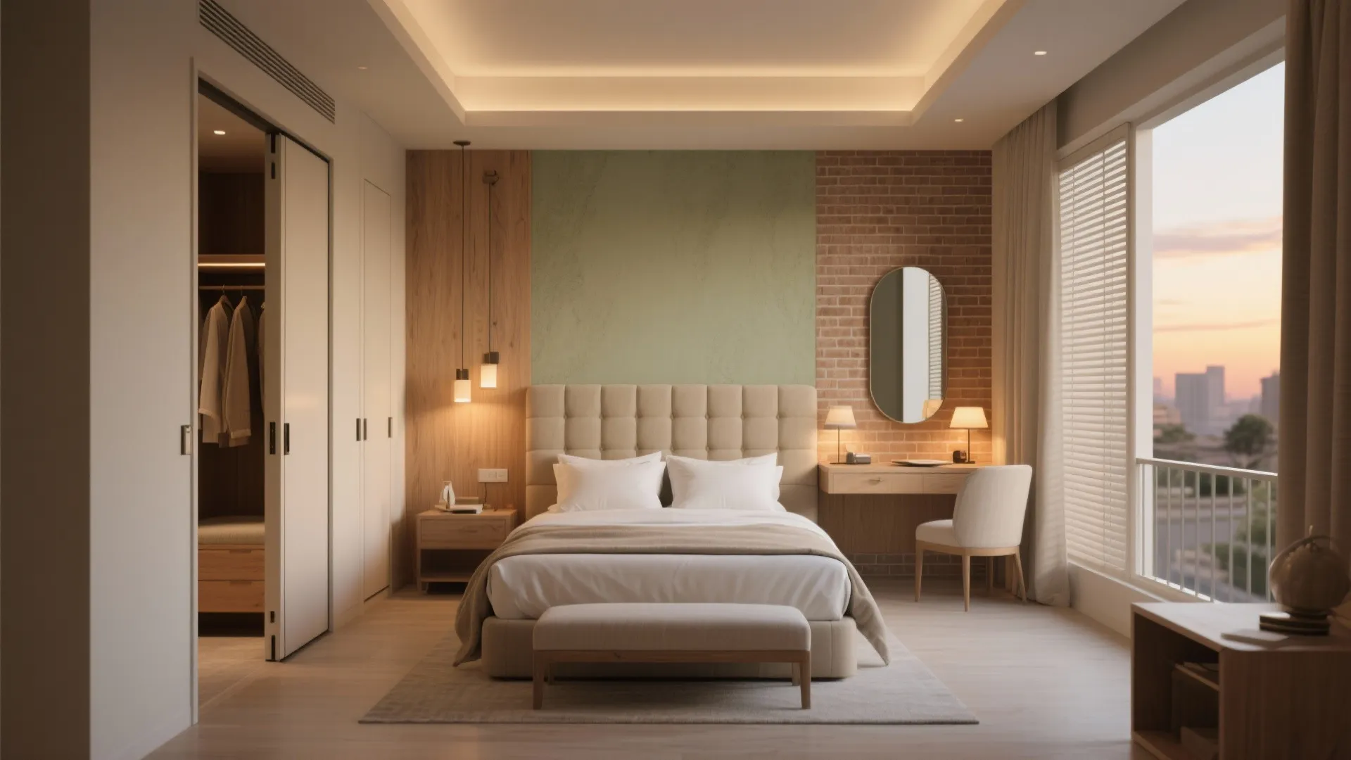 3) Suite-like bedroom zoning that respects routines