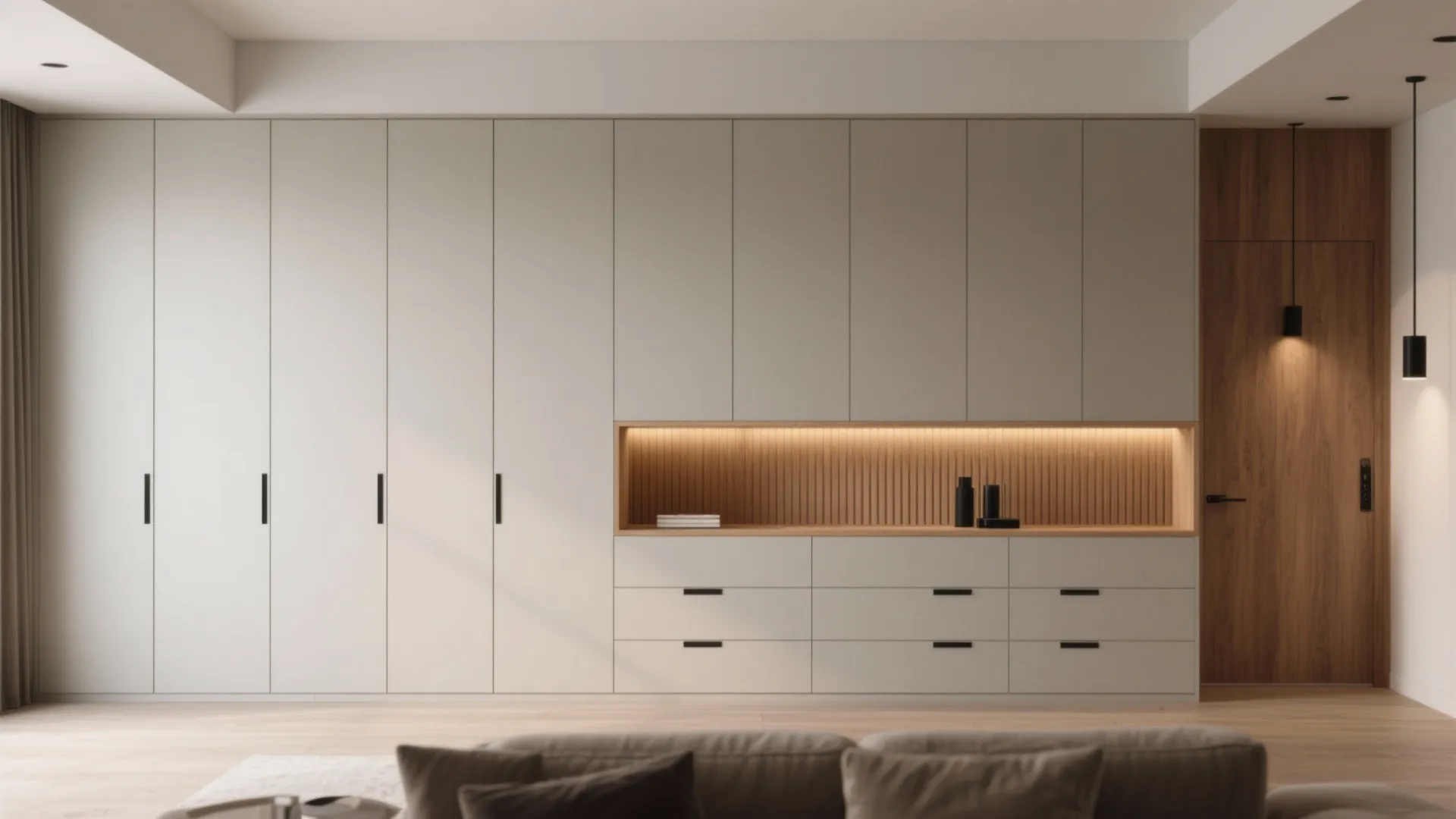 Minimalist Storage Walls That Disappear