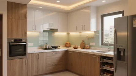 5 Small-Kitchen Design Ideas for a 2 BHK Flat in Hyderabad