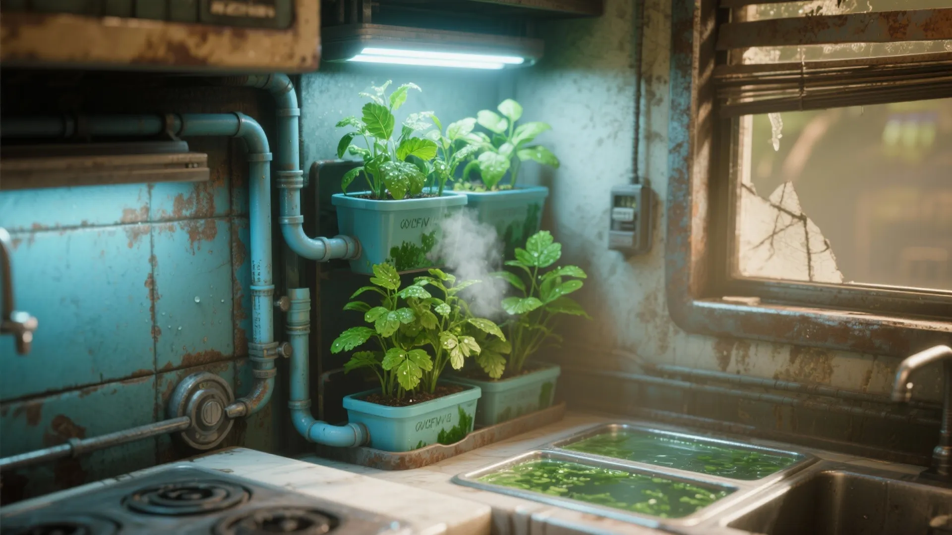 4. Hydroponic Nook (Grow Food + Decor)