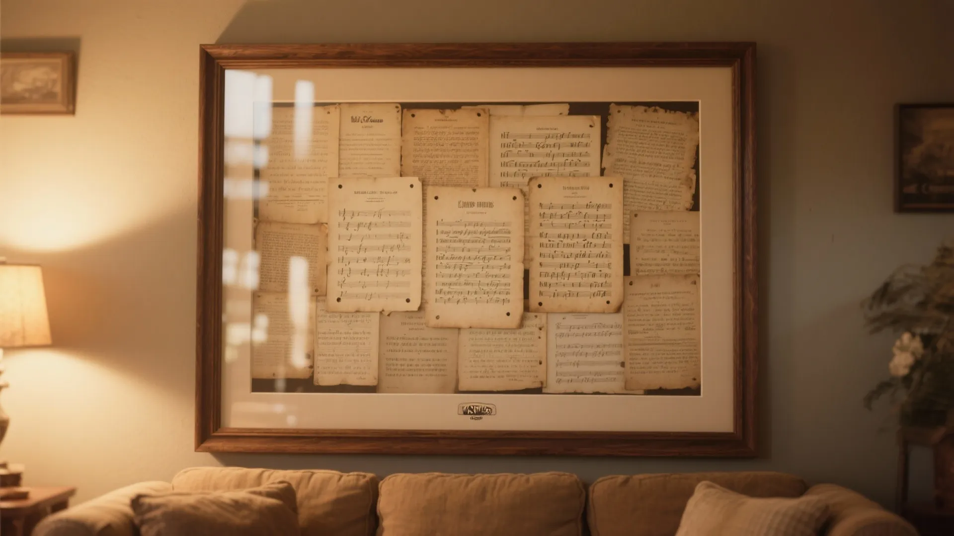 4. Vintage Hymn Sheet Collage