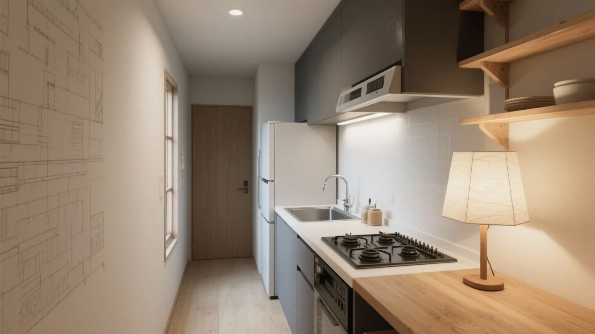 Tips 4: キッチンは通路幅と作業三角形で決める（動線规划）