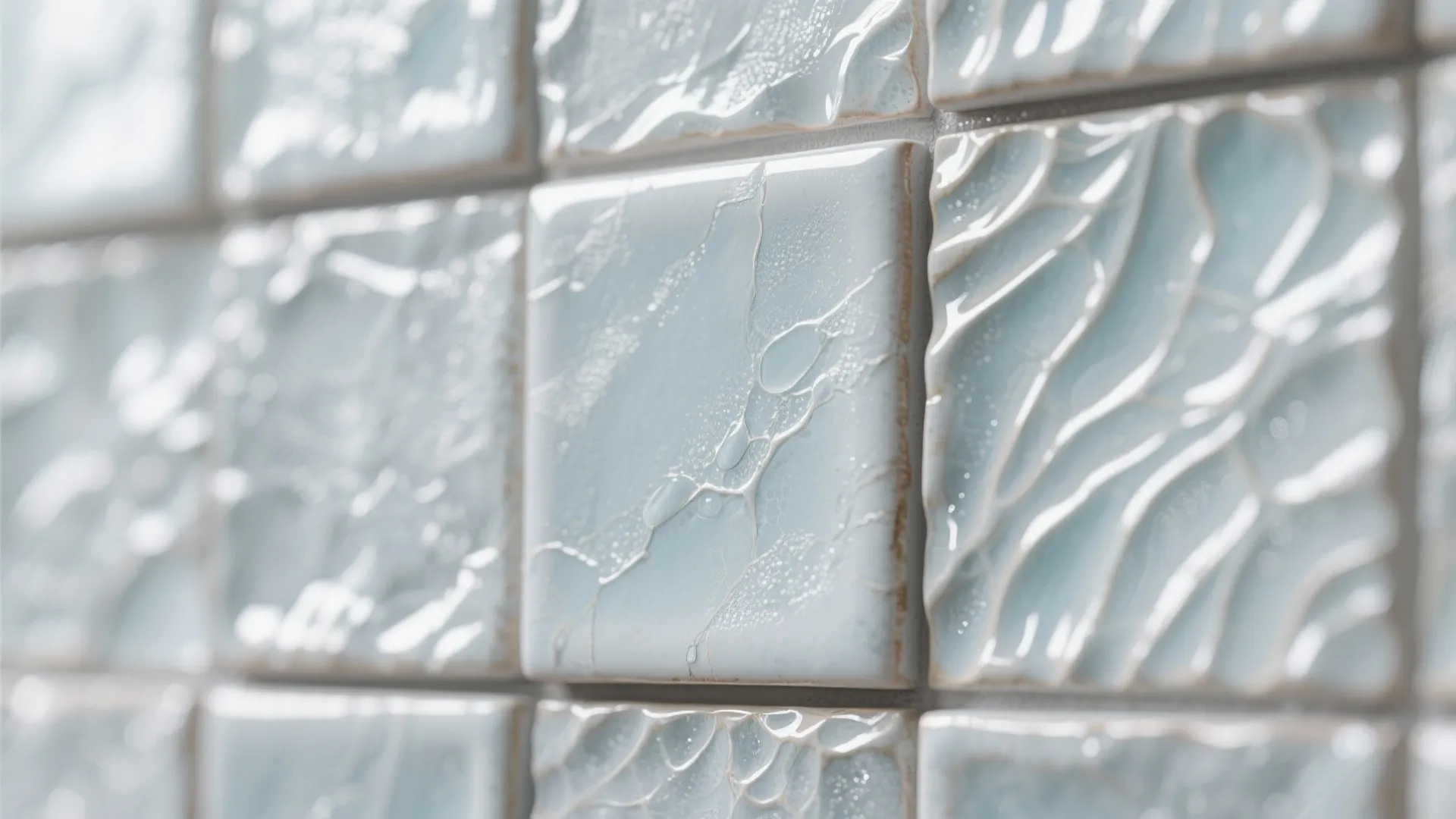 3. Ice-texture tiles and tactile surfaces