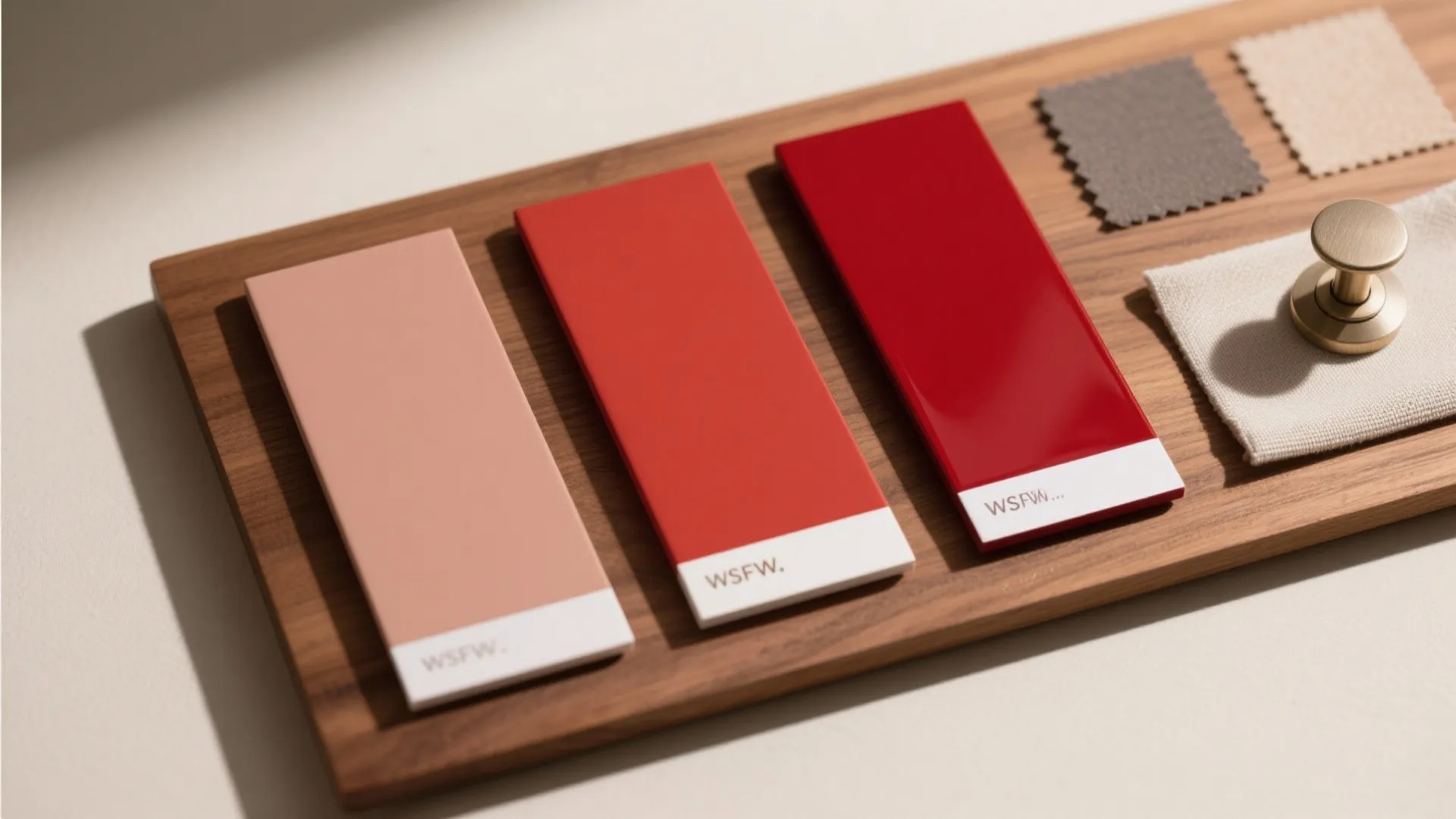 Idea 1: Choose the right red—tone, sheen, and proportion