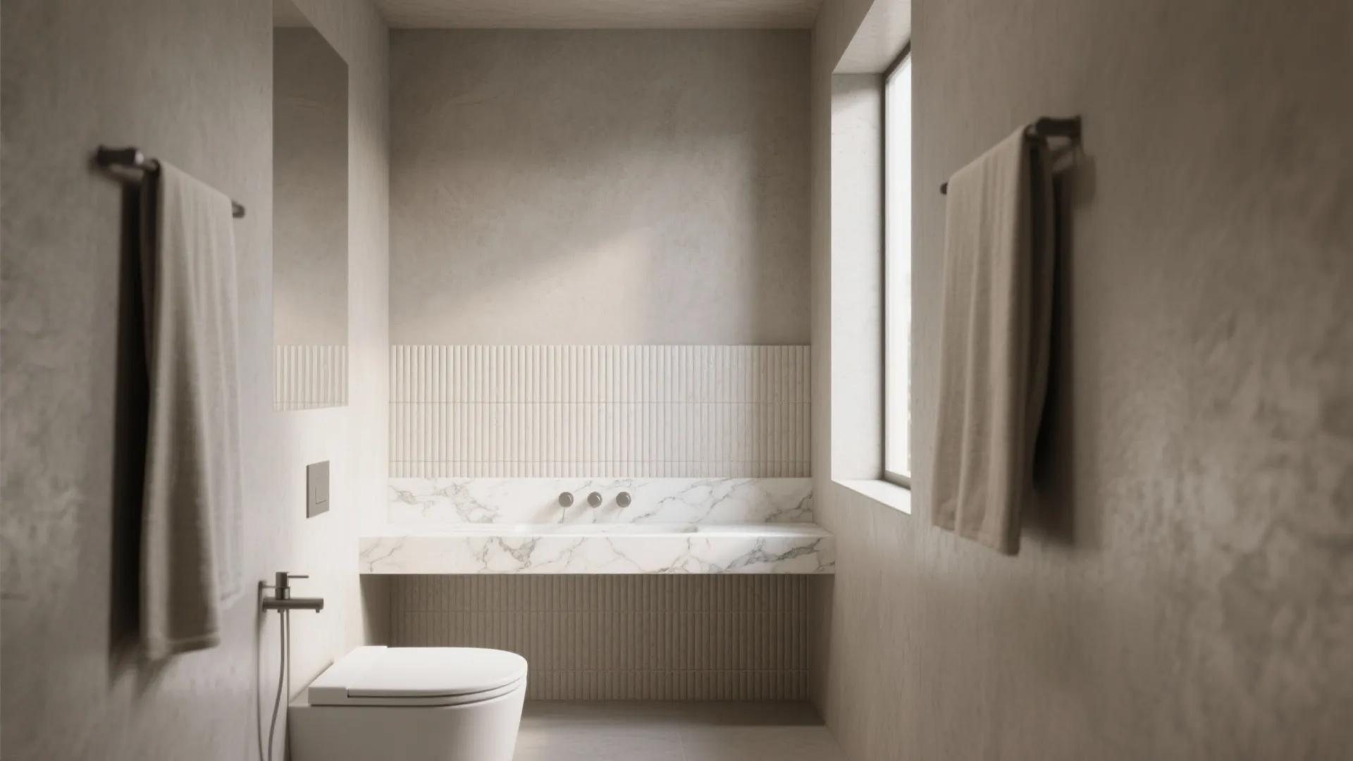 Idea 1: Build a soft-gray shell, then dial up texture